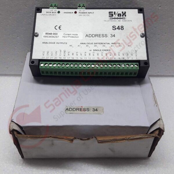 SIOX BUS S48 ANALOG INPUT OUTPUT MODULE