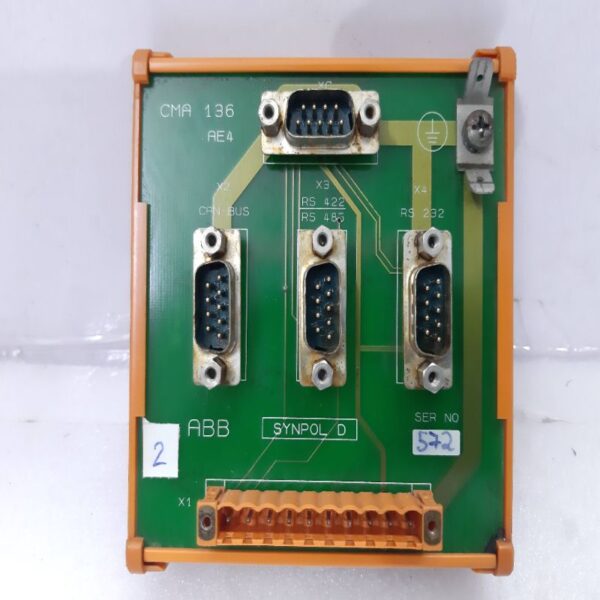 ABB CMA 136 3DDE 300 416 GENERATOR RELAY TERMINAL BOARD