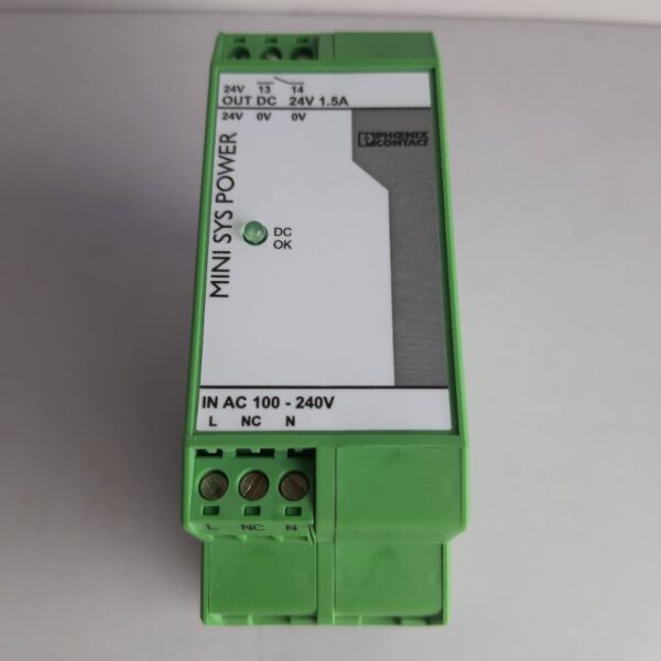 Phoenix Contact MINI-SYS-PS-100-240AC/24DC/1.5 Power Supply 2866983