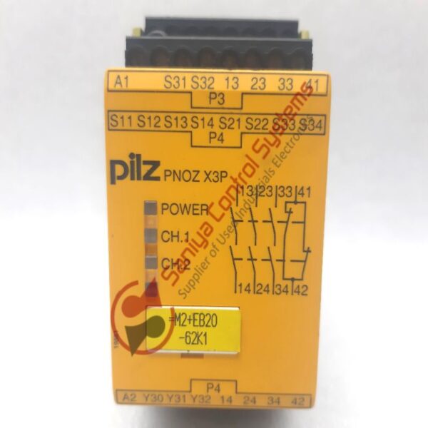 Pilz PNOZ X3P 24VDC 24VAC 3N/O 1N/C 1SO Safety Relay 777310