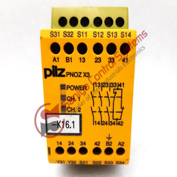 Pilz PNOZ X3 230VAC 24VDC 3N/O 1N/C 1SO Safety Relay 774318
