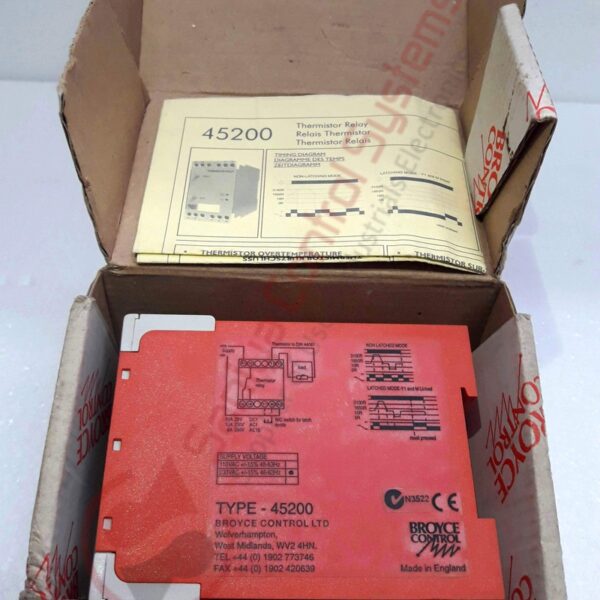 BROYCE CONTROL 45200 TEMPERATURE MONITORING RELAY