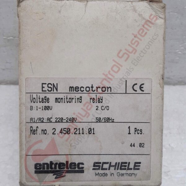 SCHIELE 2.450.211.01 VOLTAGE MONITORING RELAY