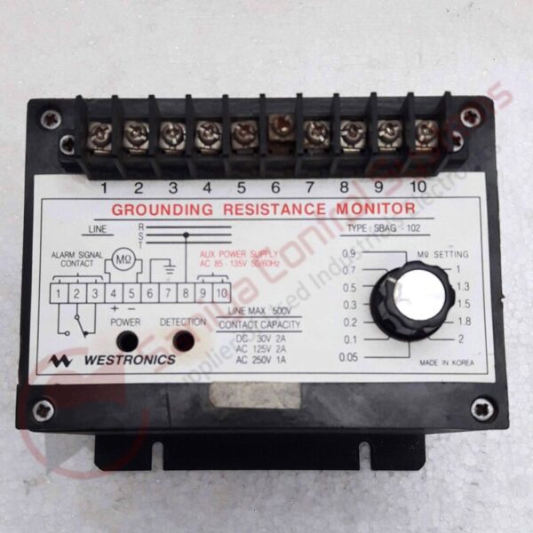 WESTRONICS SBAG-102 GROUNDING RESISTANCE MONITOR