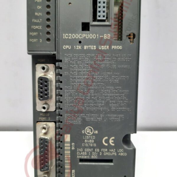 GE FANUC IC200CPU001-BB CPU MODULE