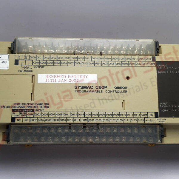 Omron C60P-CAR-A Sysmac Programmable Controller