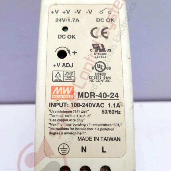 MEAN WELL MDR-40-24 RAIL POWER SUPPLY