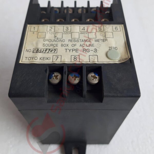 TOYO KEIKI RG-3 GROUNDING RESISTANCE METER