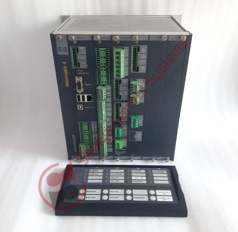 DEIF DELOMATIC 4 DGU 0003 CONTROL UNIT WITH AOP-2.1 DU2.1 DGU-1 DISPLAY DEIF DELOMATIC 4 DGU 0003 CONTROL UNIT WITH AOP-2.1 DU2.1 DGU-1 DISPLAY