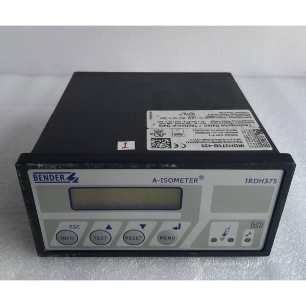 BENDER IRDH375B-435 INSULATION MONITORING DEVICE