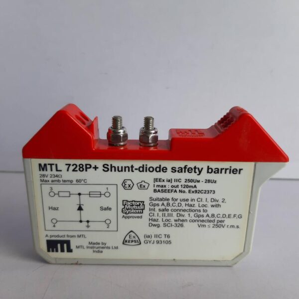 Mtl 728P+ Shunt-Diode Safety Barrier