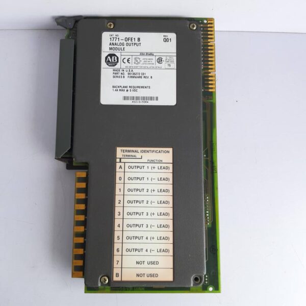 Allen Bradley 1771-OFE1 B Analog Output Module