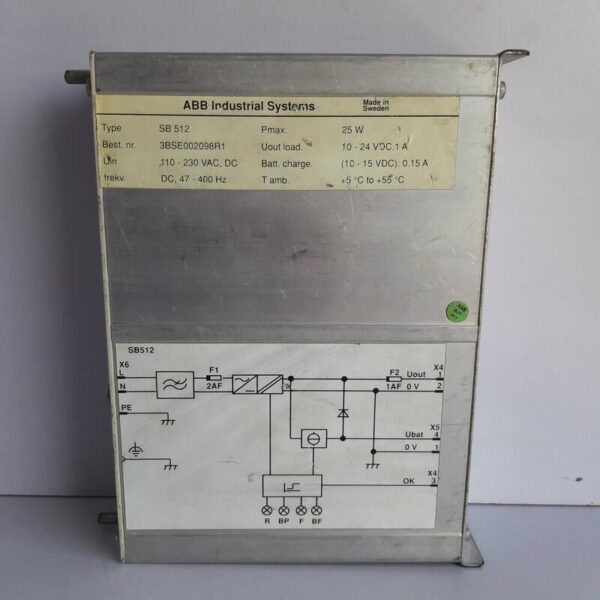 Abb SB512 Power Supply 3BSE002098R1