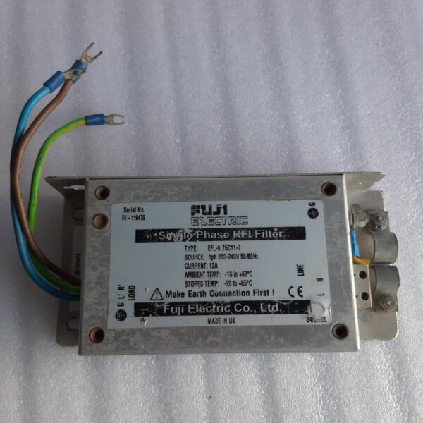 Fuji EFL-0.75C11-7 Single Phase Rfi Filter