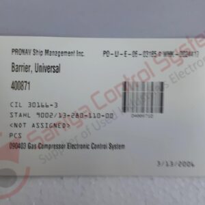 INTRINSPAK 002/13-280-110-001 SAFETY BARRIER