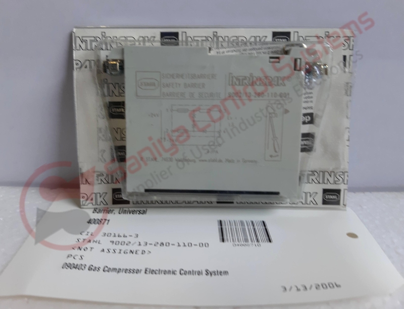 INTRINSPAK 002/13-280-110-001 SAFETY BARRIER INTRINSPAK 002/13-280-110-001 SAFETY BARRIER