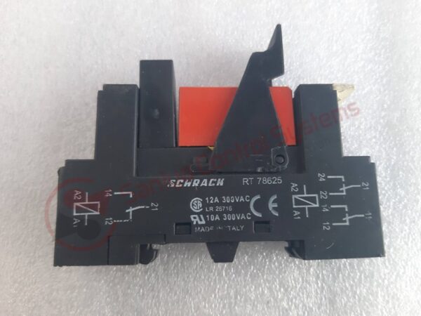 SCHRACK RT-78625 SOCKET WITH RT42402 CONTROL RELAY