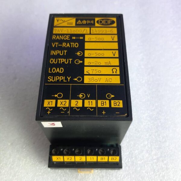 DEIF TAV-11ODG/1 TRANSDUCER 380VAC