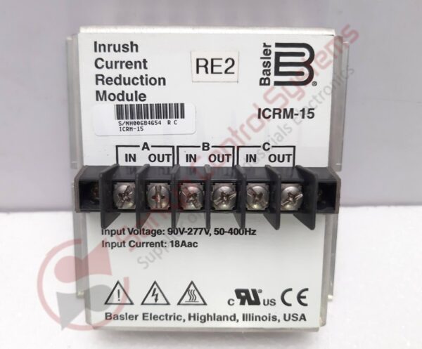 BASLER ICRM-15 INRUSH CURRENT REDUCTION MODULE