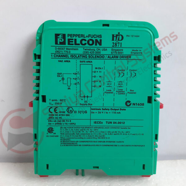 PEPPERL+FUCHS HID2871 SINGLE CHANNEL 121464
